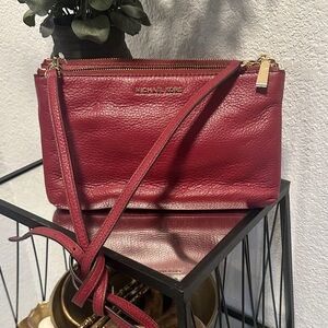 Michael Kors Cherry Leather Crossbody Bag